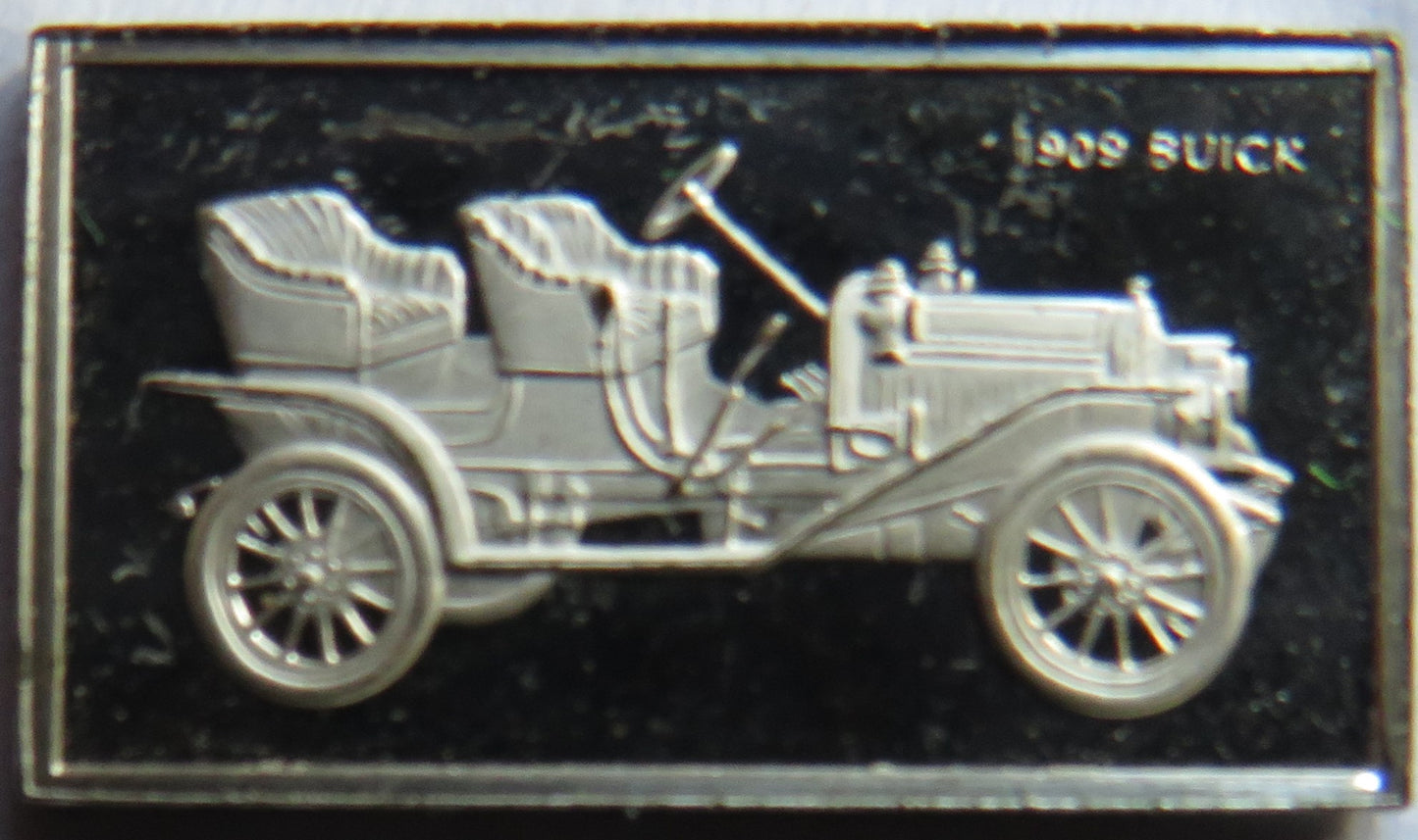 Small Sterling Silver Ingot Classic Cars 1909 Buick By John Pinches
