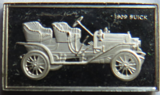Small Sterling Silver Ingot Classic Cars 1909 Buick By John Pinches