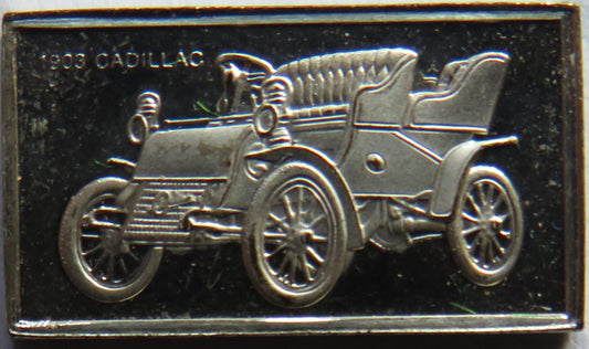 Small Sterling Silver Ingot Classic Cars 1903 Cadillac By John Pinches