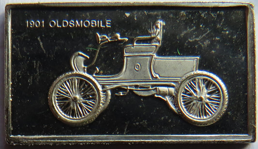 Small Sterling Silver Ingot Classic Cars 1901 Oldsmobile By John Pinches