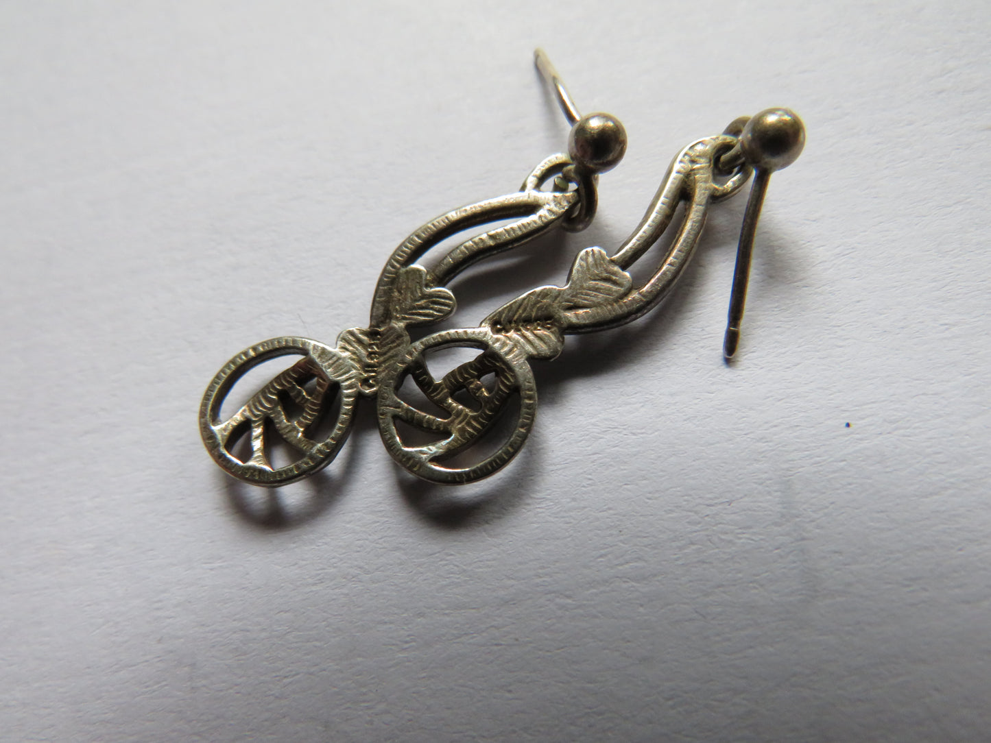 Ladies Sterling Silver Earrings In The Style of Charles Rennie Mackintosh