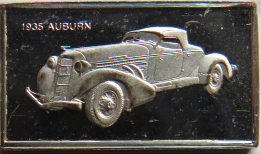 Small Sterling Silver Ingot Classic Cars 1935 Auburn By John Pinches