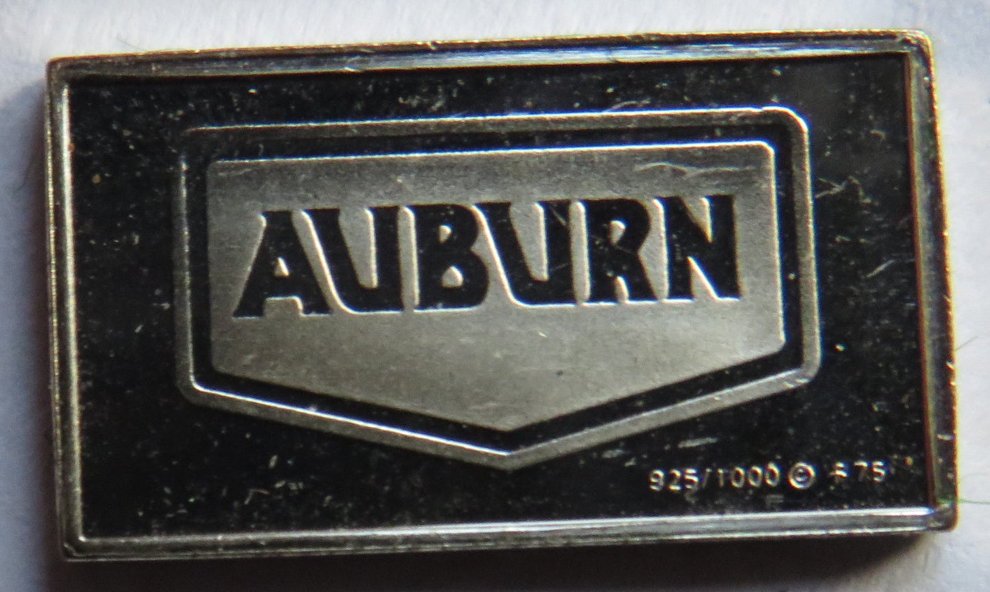 Small Sterling Silver Ingot Classic Cars 1935 Auburn By John Pinches