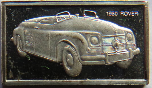 Small Sterling Silver Ingot Classic Cars 1950 Rover By John Pinches