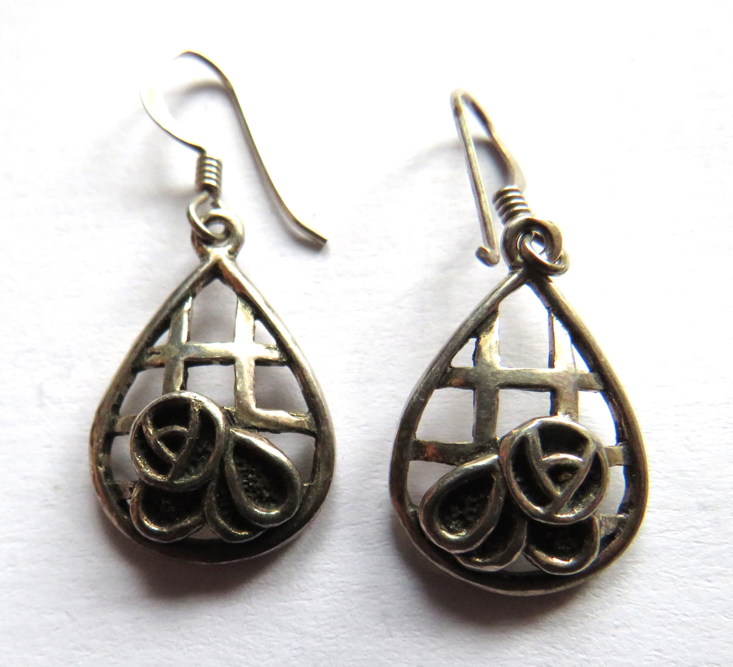 Ladies Sterling Earrings In The Style of Charles Rennie Mackintosh