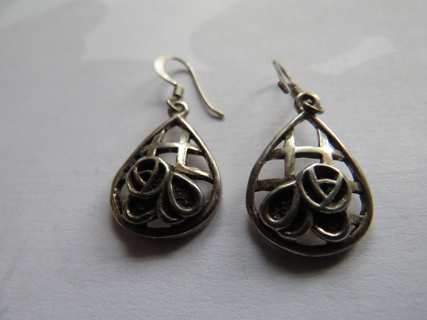 Ladies Sterling Earrings In The Style of Charles Rennie Mackintosh