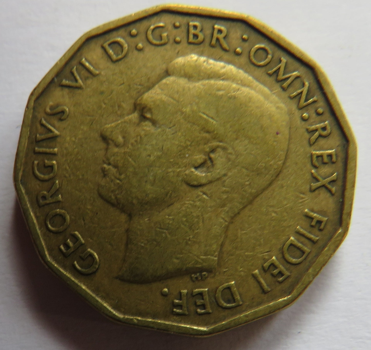 1950 King George VI Threepence Coin Collectable Date - Great Britain