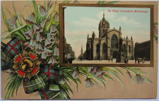 Vintage Postcard of St. Giles Cathedral, Edinburgh