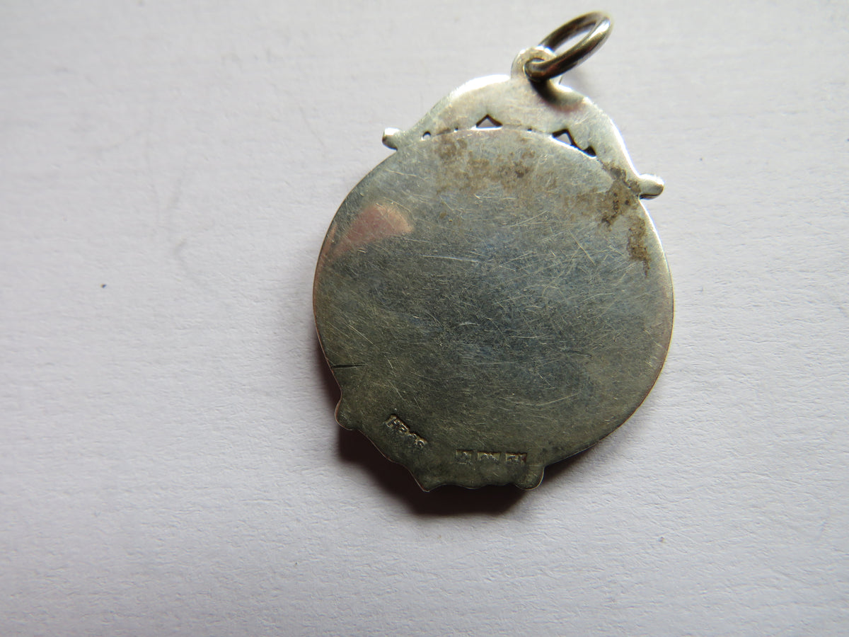 Antique Sterling Silver Fob Medal