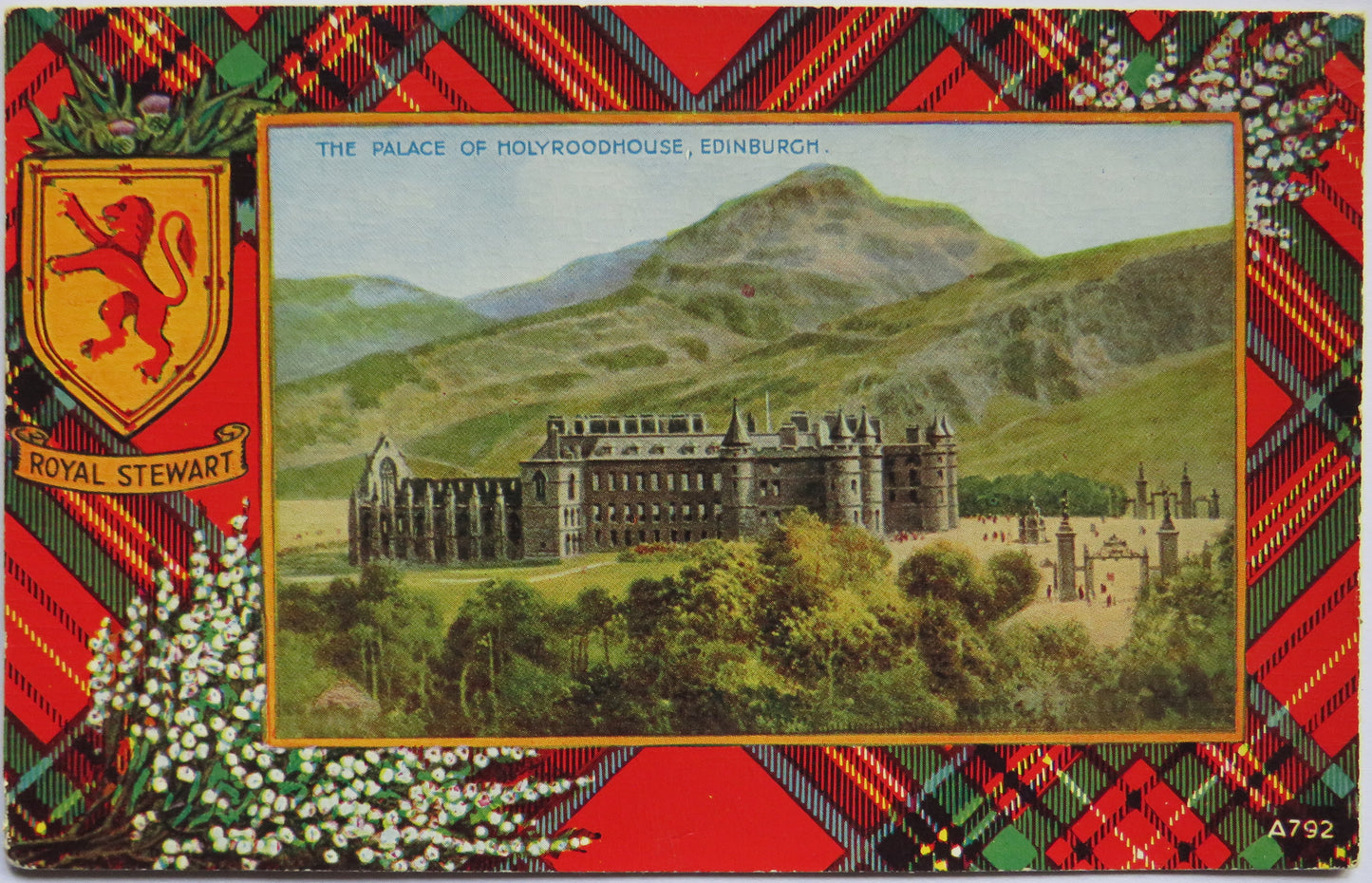 Vintage Postcard of The Palace of Holyroodhouse, Edinburgh