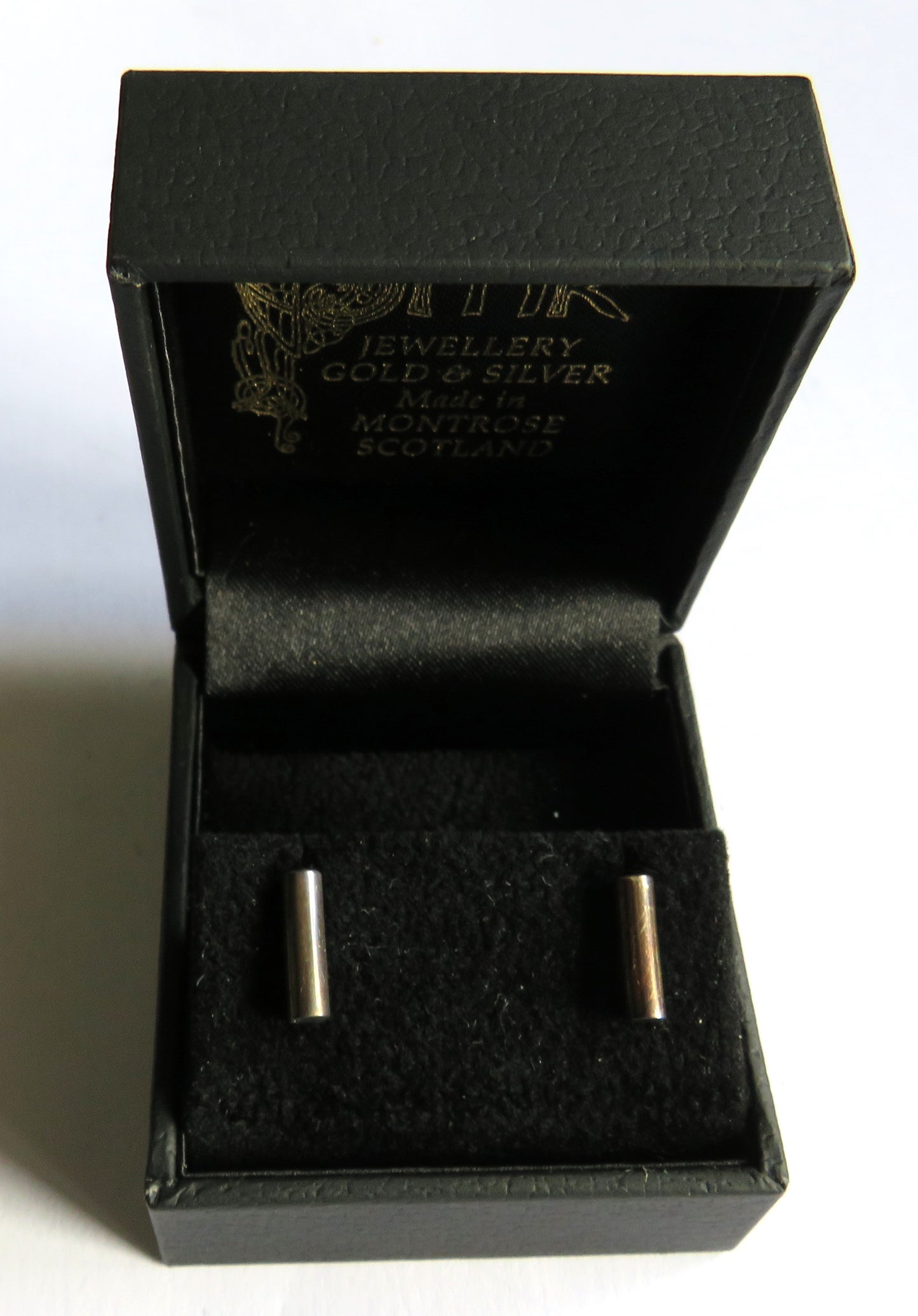 Stylish Pair of Ladies Sterling Silver Earrings In Box