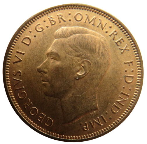 1948 King George VI One Penny Coin In High Grade