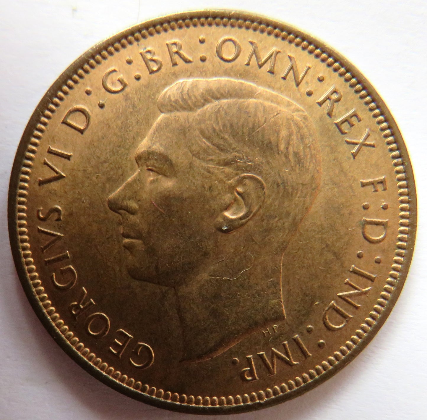 1948 King George VI One Penny Coin In High Grade