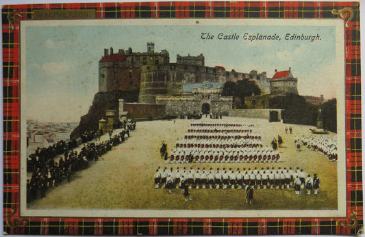 Vintage Postcard of The Castle Esplanade, Edinburgh