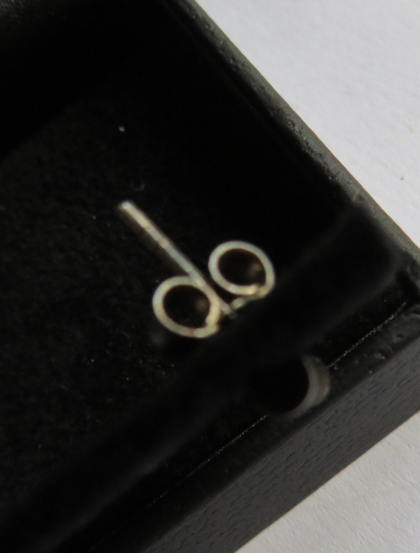 Stylish Pair of Ladies Sterling Silver Earrings In Box