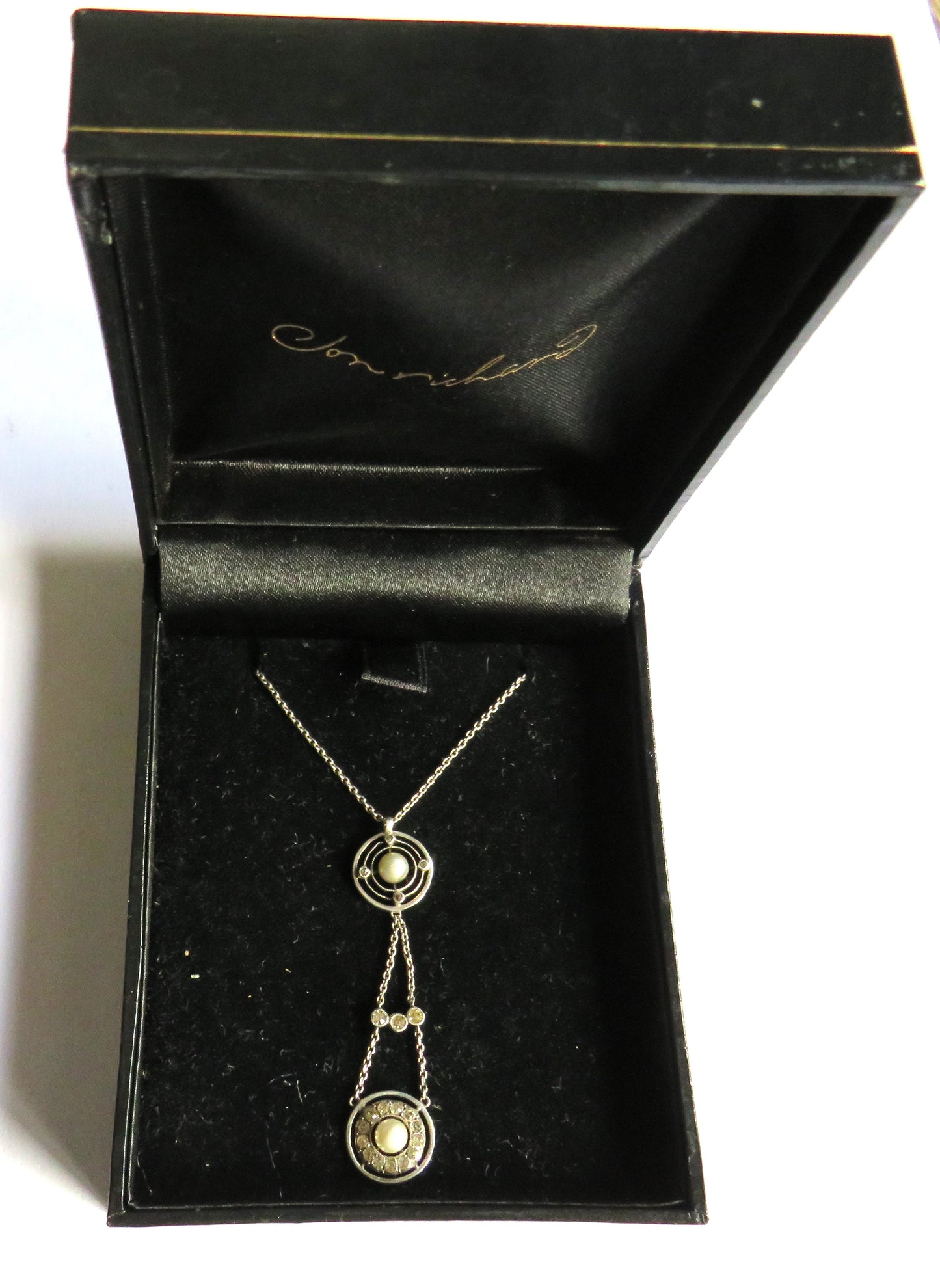 Stylish Ladies Sterling Silver Boxed Necklace & Pendant