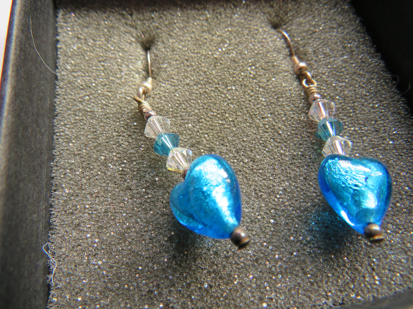 Murano Glass and Sterling Silver Ladies Earrings Made In Cumbria