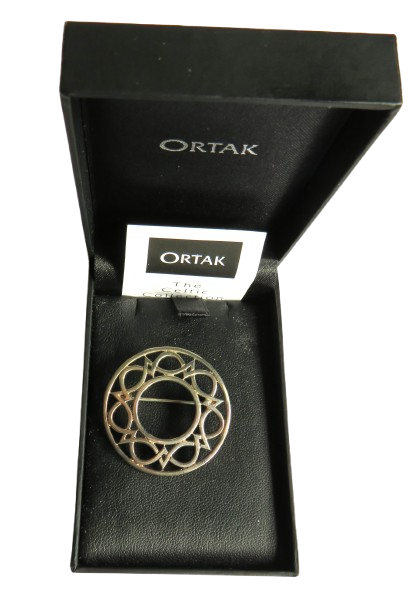 Sterling Silver Ladies Celtic Brooch By Malcolm Gray Ortak