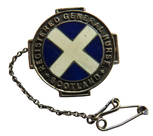 Registered General Nurse Scotland Sterling Silver Badge
