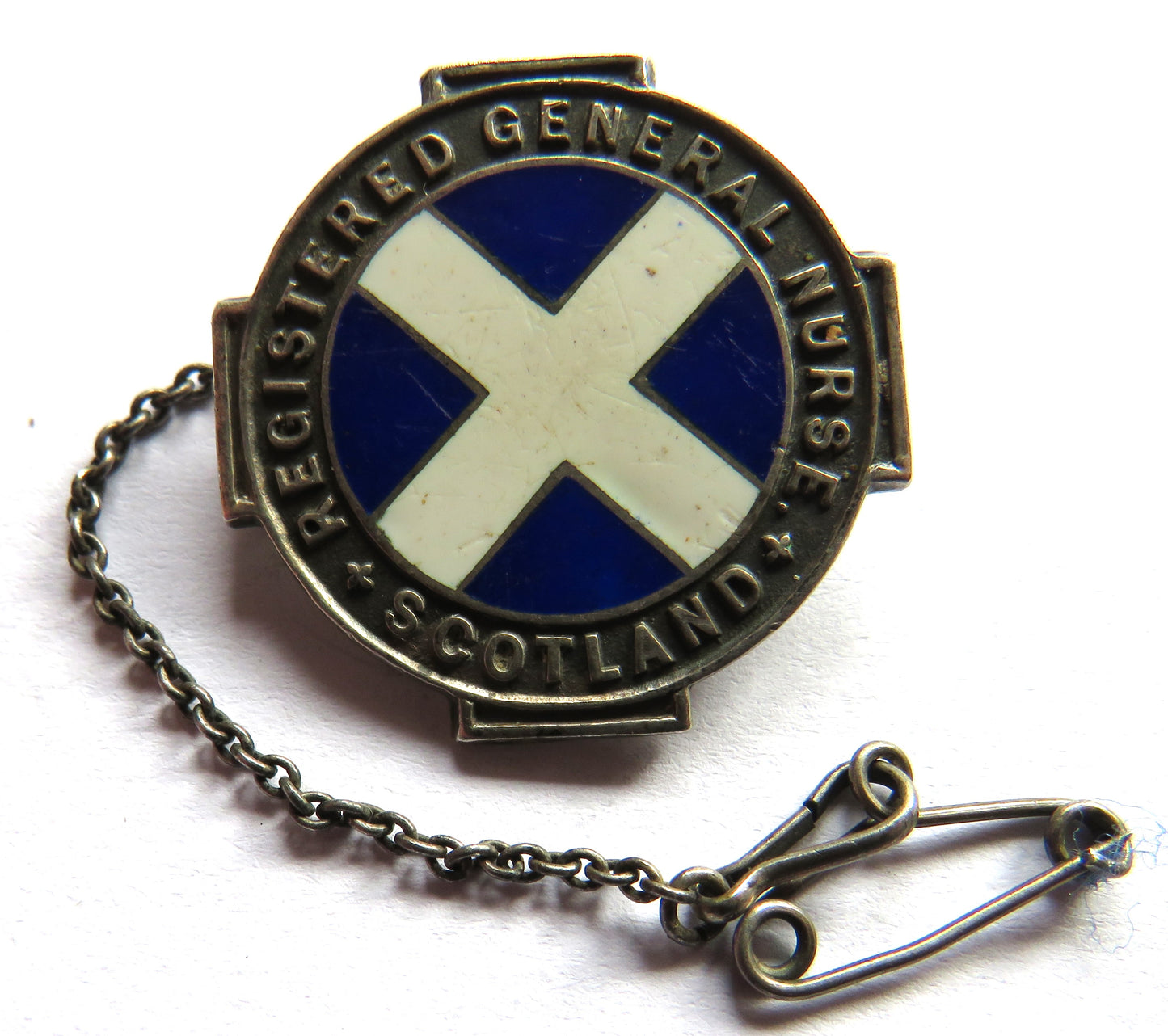 Registered General Nurse Scotland Sterling Silver Badge