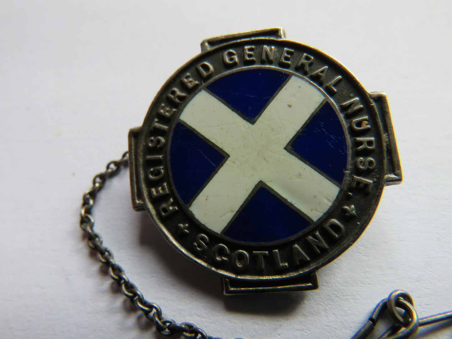 Registered General Nurse Scotland Sterling Silver Badge