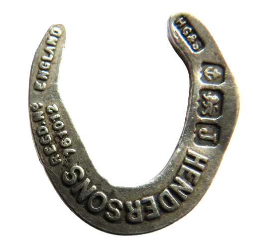 Antique Sterling Silver "Hendersons" Novelty Horseshoe Henry Griffith and Sons 1933
