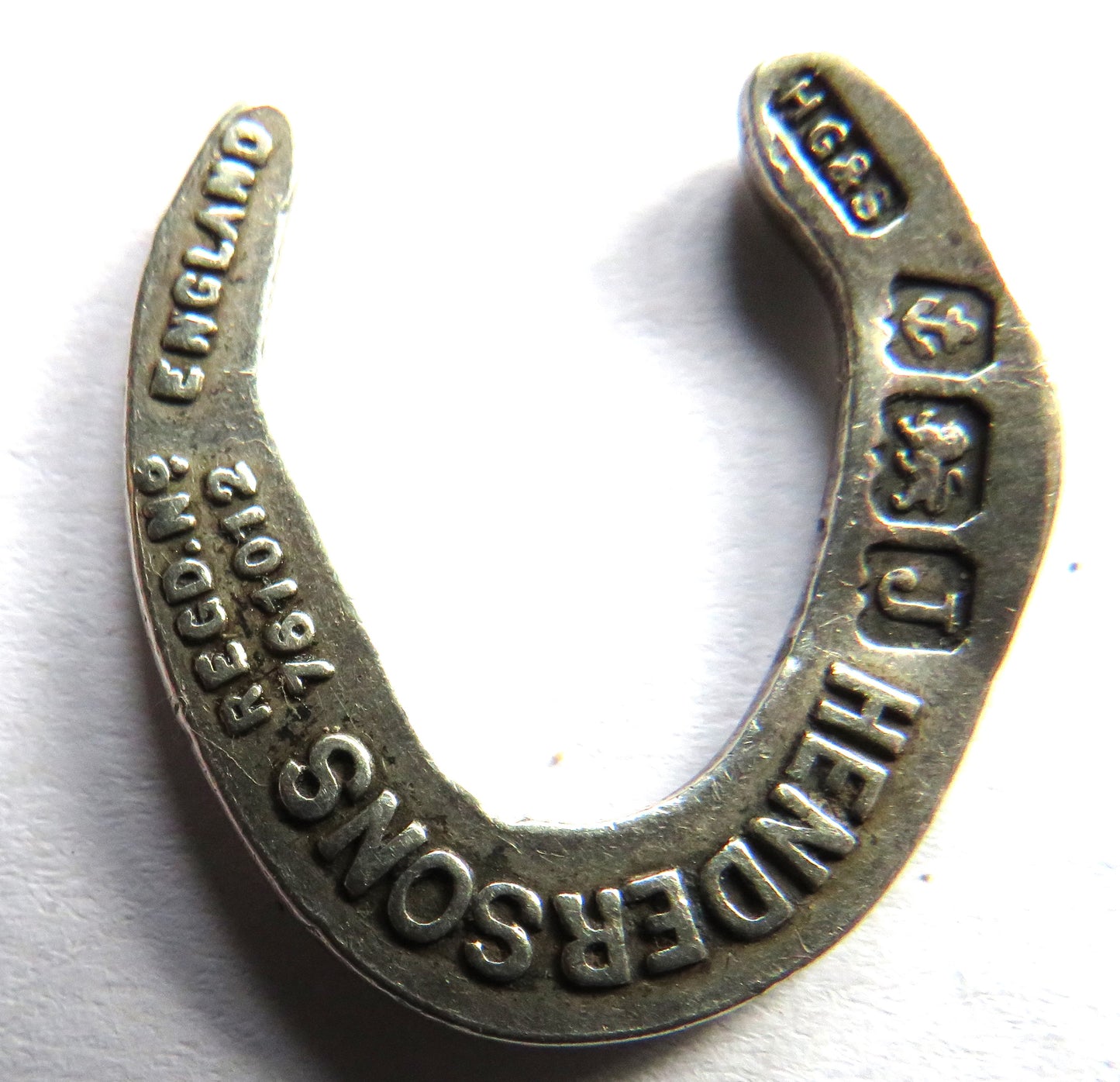 Antique Sterling Silver "Hendersons" Novelty Horseshoe Henry Griffith and Sons 1933