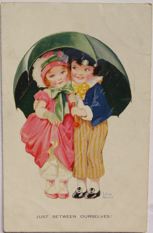 Vintage Comical Postcard "Just Between Ourselves"