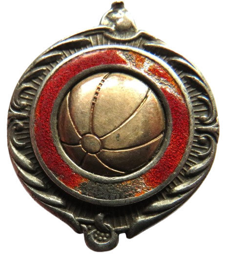 Edinburgh Territorial Football 1937 Sterling Silver Fob Medal 78th Lowland
