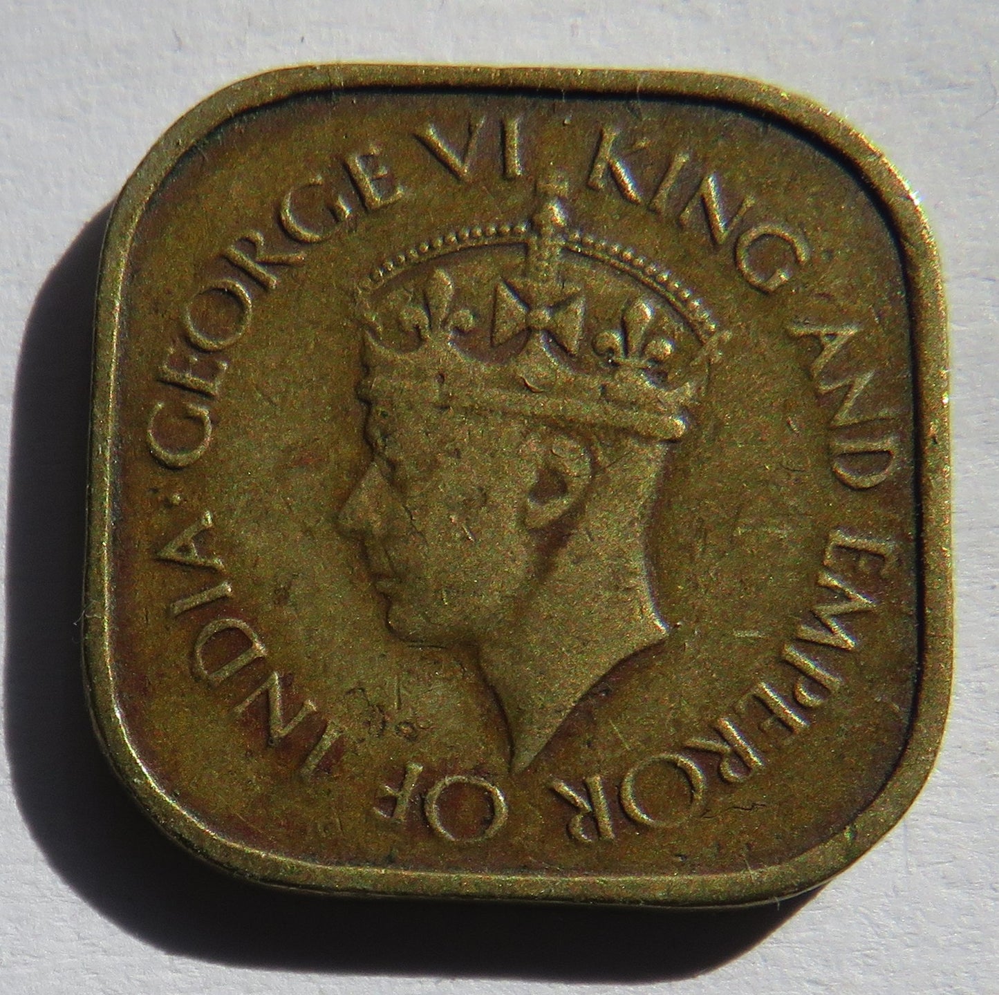 1944 King George VI Ceylon 5 Cents Coin
