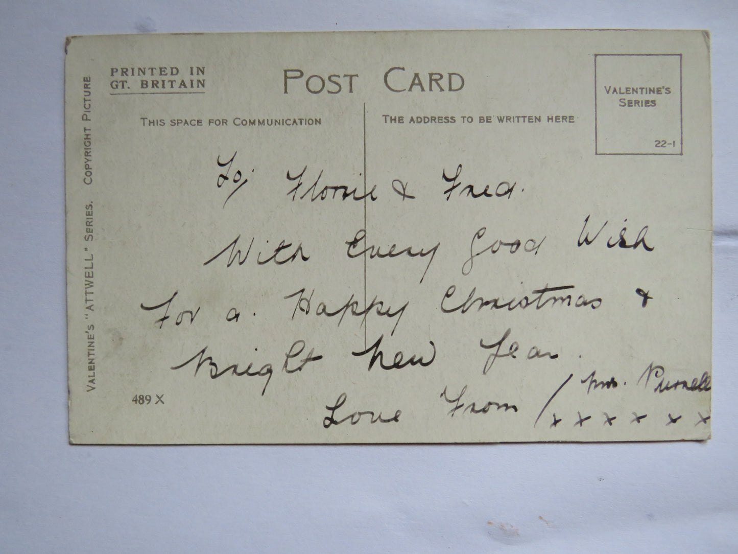 Vintage Postcard By Mabel Lucie Attwell "Bright Hopes for Christmas" Preparing For Santa Claus