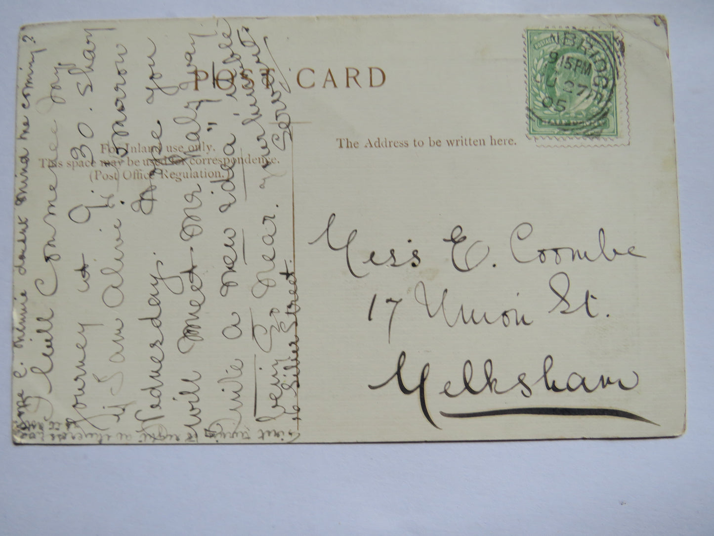 Antique Postcard "The Vicar of Wakefield" The Social Evening 1905