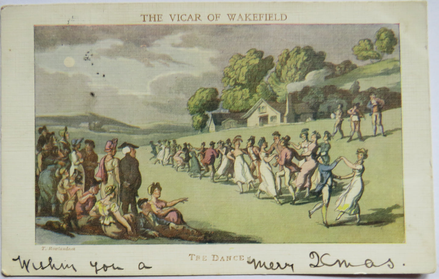 Antique Postcard "The Vicar of Wakefield" The Dance 1905