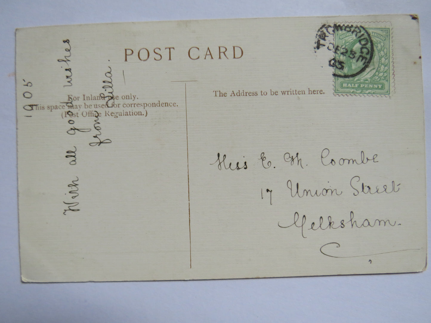 Antique Postcard "The Vicar of Wakefield" The Dance 1905