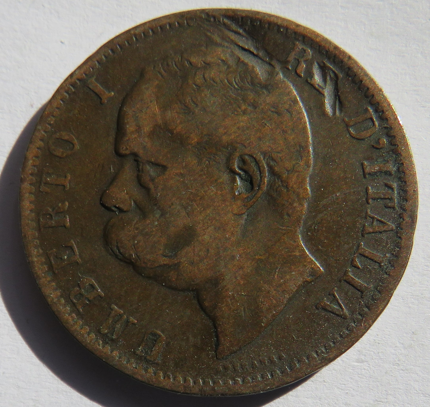 1894 Italy 10 Centesimi Coin