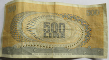 Load image into Gallery viewer, 1966 Italy 500 Lire Banknote
