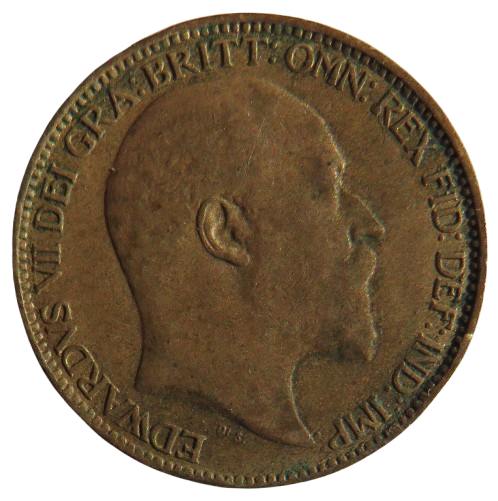 1903 King George V Farthing Coin - Great Britain