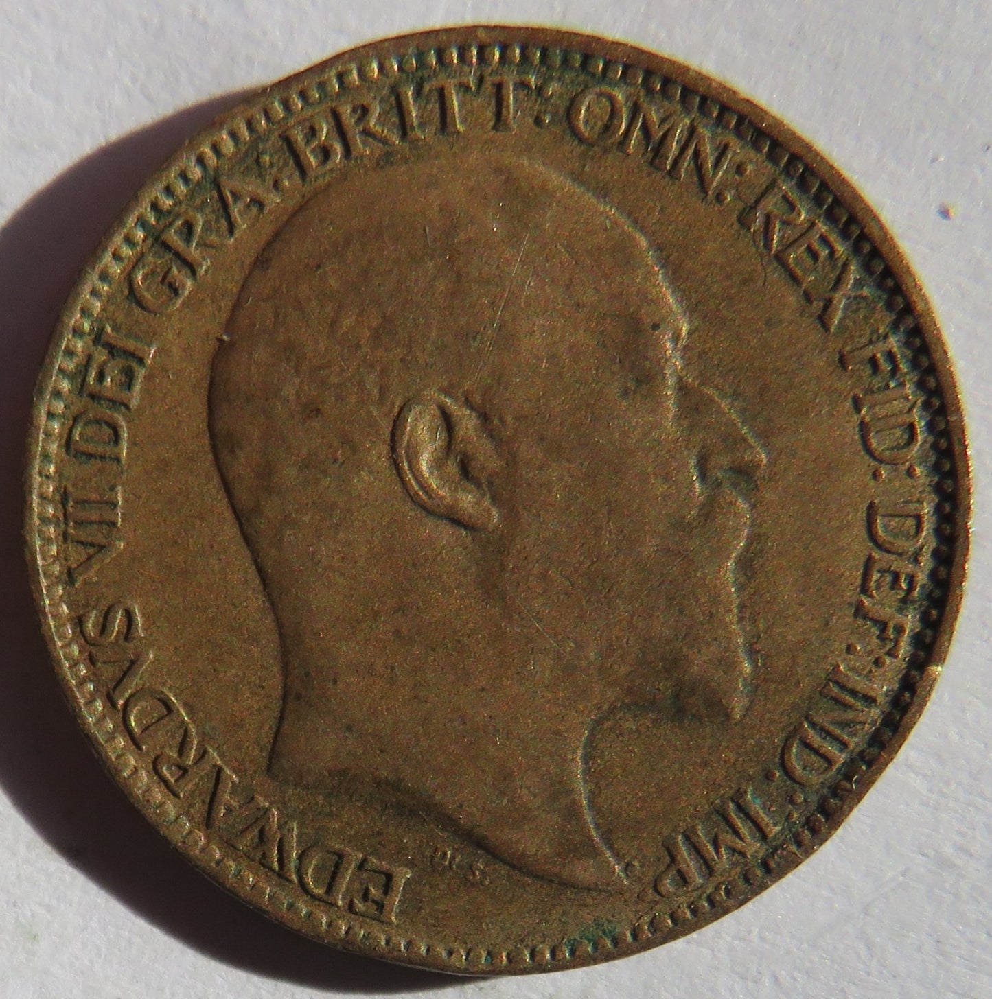 1903 King George V Farthing Coin - Great Britain