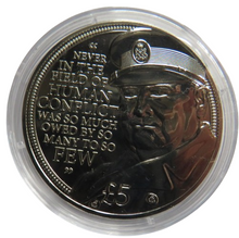 Load image into Gallery viewer, 2015 Jersey £5 Commemorative Coin Winston Churchill
