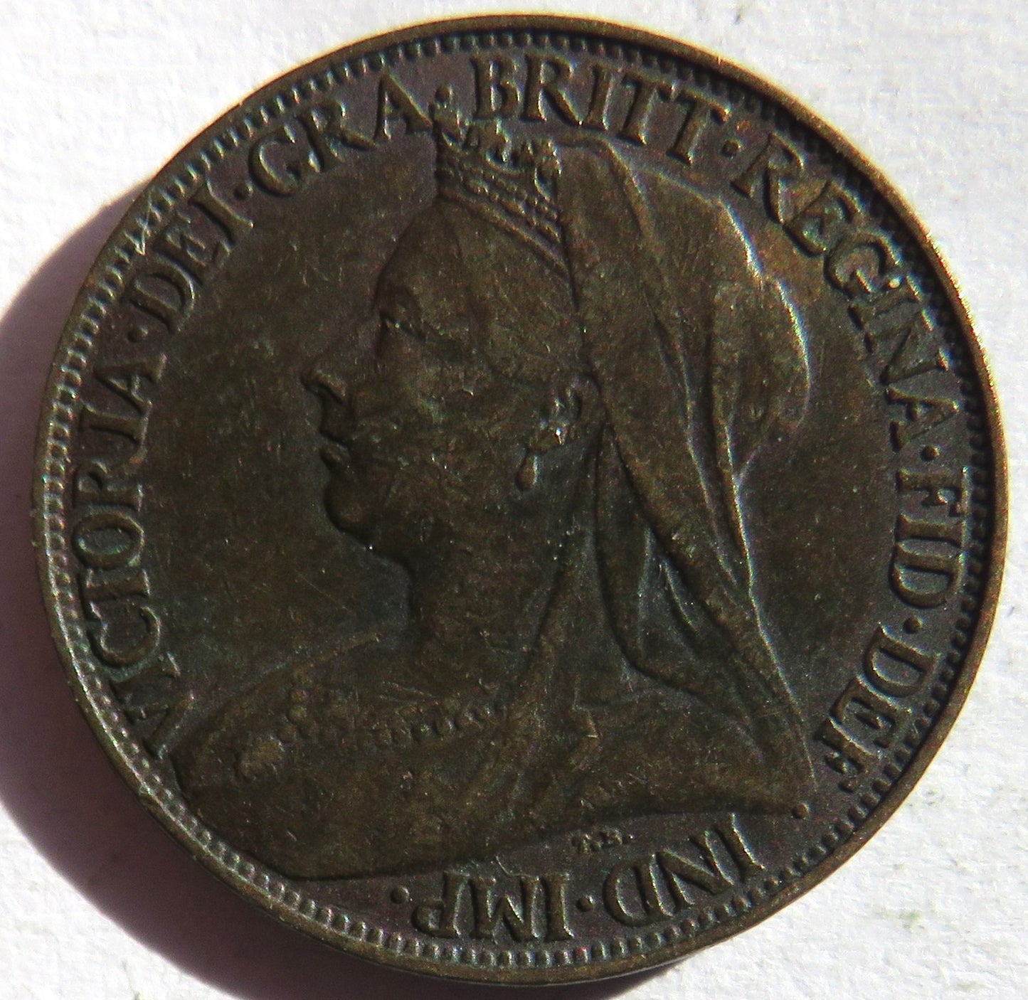 1899 Queen Victoria Farthing Coin - Great Britain