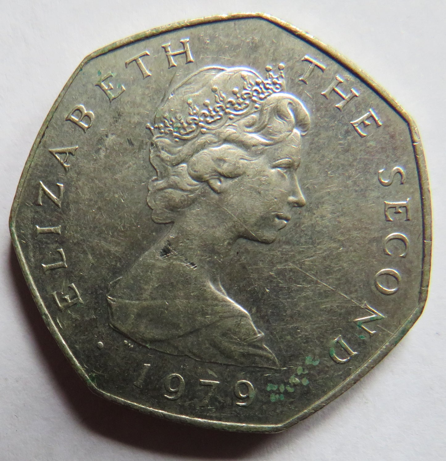 1979 Isle Of Man 50p Fifty Pence Coin Longboat Day Of Tynwald
