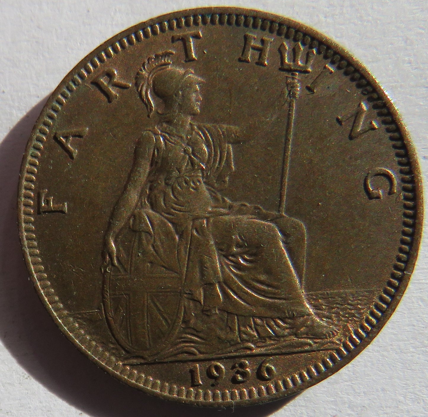 1936 King George V Farthing Coin In Higher Grade - Great Britain