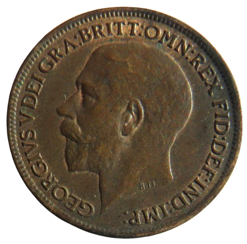 1919 King George V Farthing Coin In Better Grade - Great Britain
