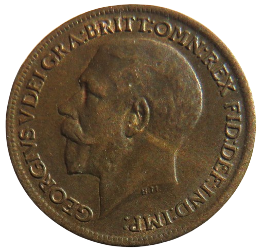 1919 King George V Farthing Coin In Higher Grade - Great Britain