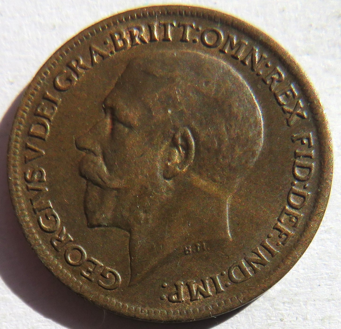 1919 King George V Farthing Coin In Higher Grade - Great Britain