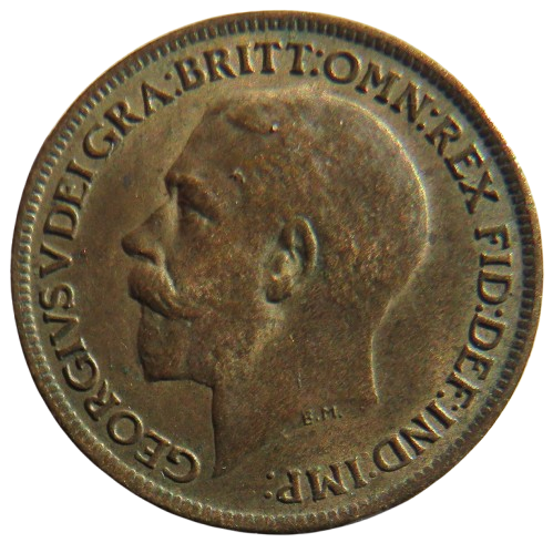 1919 King George V Farthing Coin In Higher Grade - Great Britain