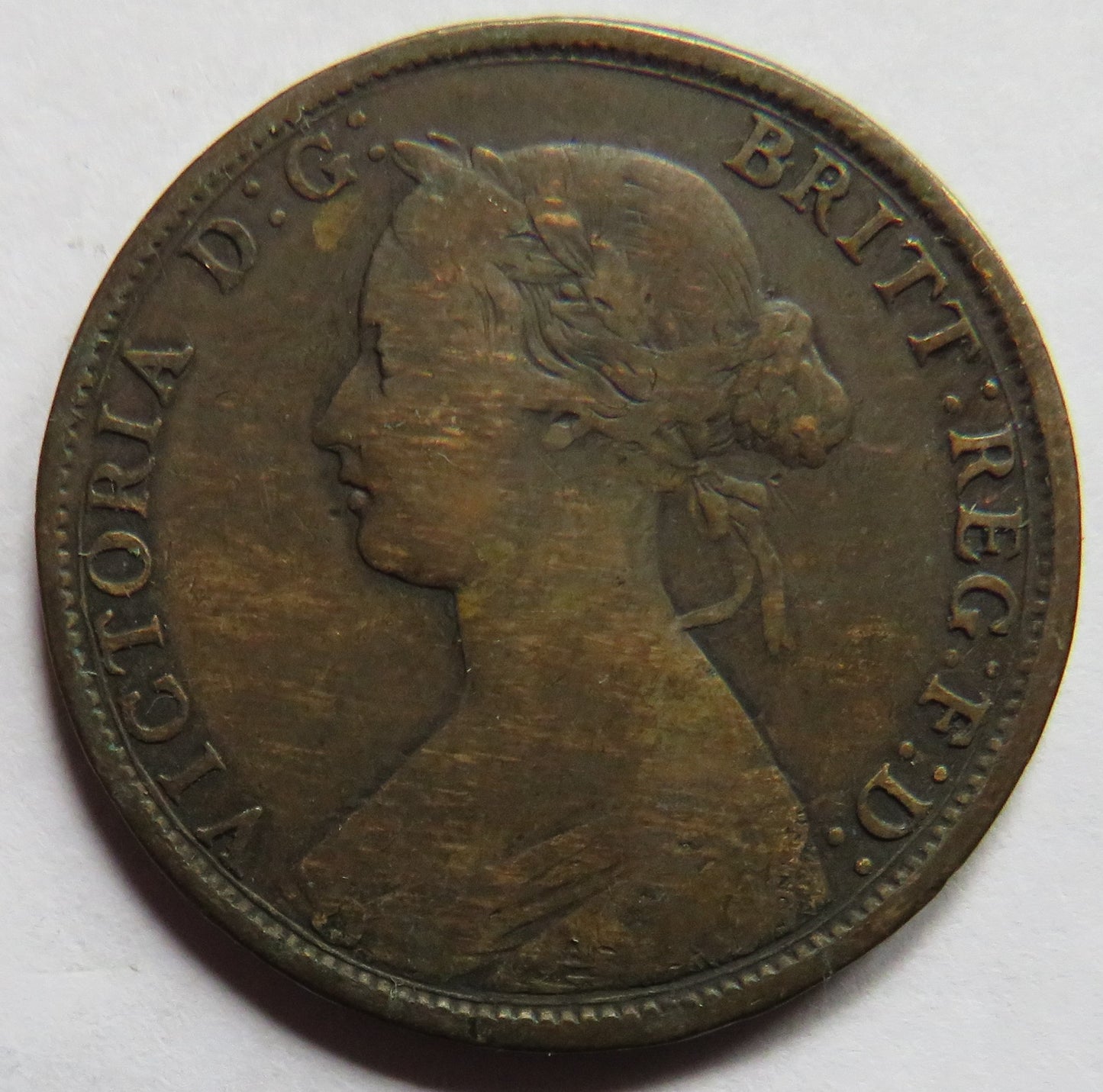 1861 Queen Victoria New Brunswick One Cent Coin