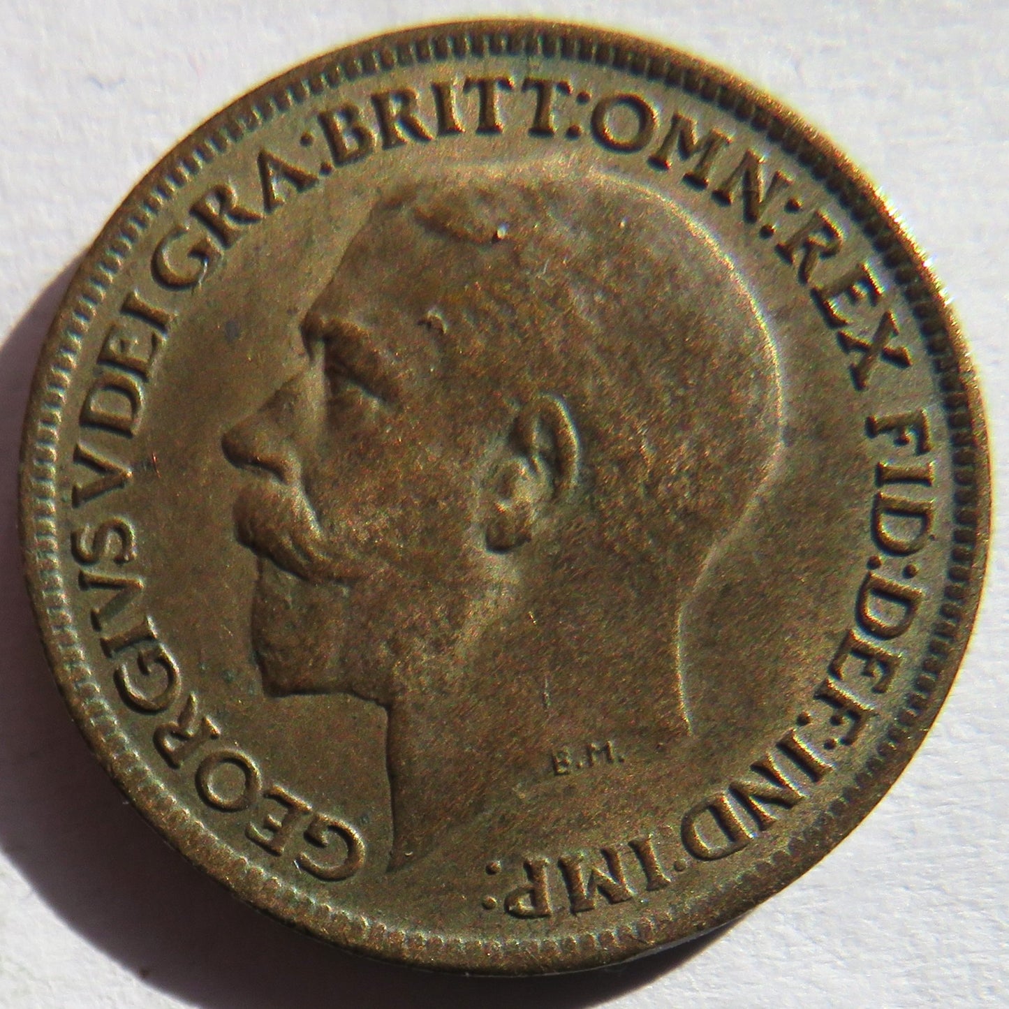 1919 King George V Farthing Coin In Higher Grade - Great Britain