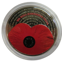 Load image into Gallery viewer, 2017 Jersey £5 Commemorative Coin Remembrance Day / Poppy
