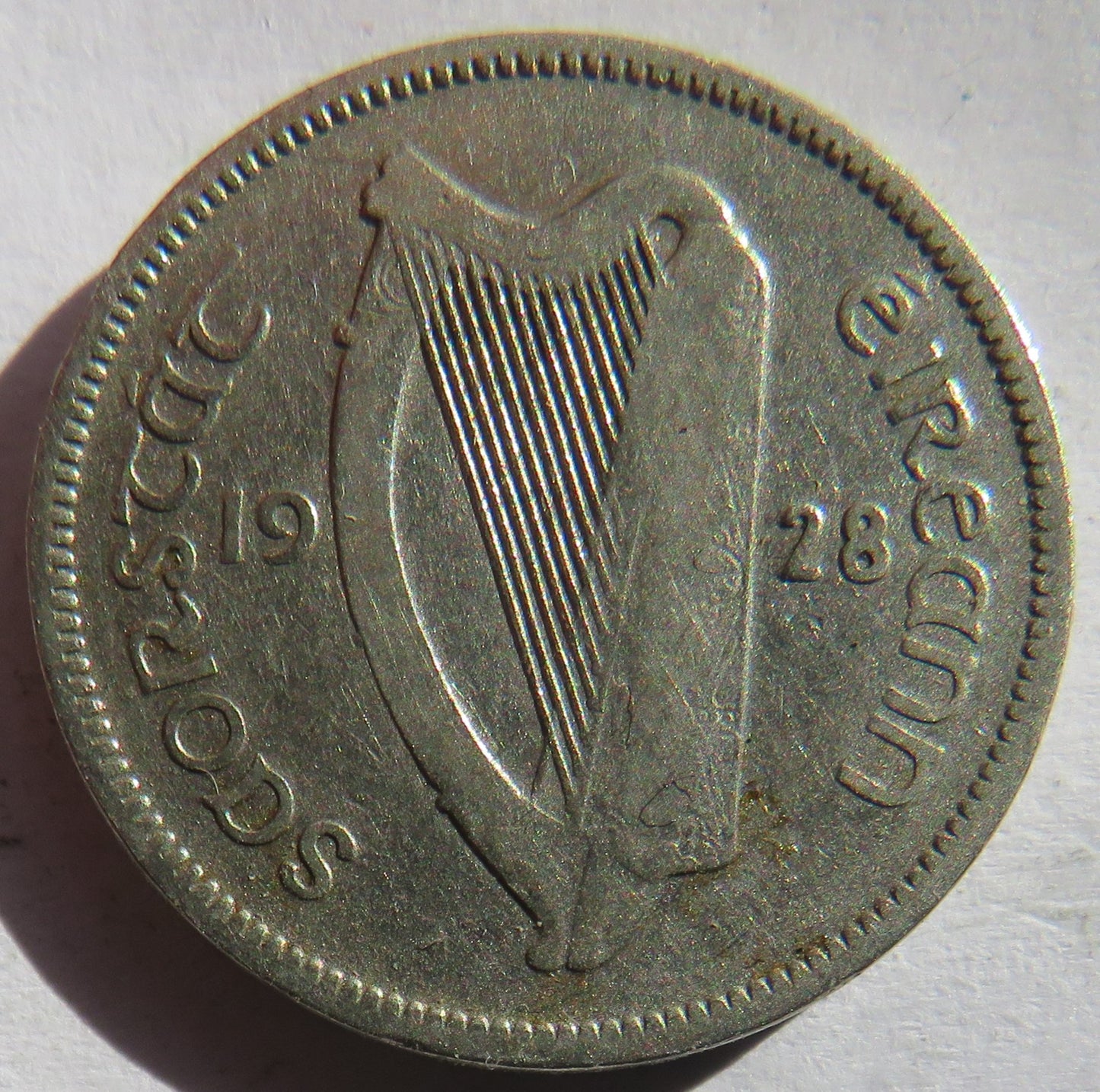 1928 Ireland Sixpence Coin